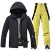 Novo terno branco masculino e feminino para inverno ao ar livre snowboard duplo traje de esqui traje de esqui para casal