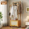 Cabideiro de Chão para Quarto, Rack de Armazenamento para Porta de Entrada de Casa, Cabideiro com Rodinhas Removível, Cabide Simples para Roupa de Interior