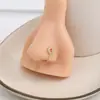 Cross-border europeu e americano avançado senso 26 letras em forma de U diamante nariz unha feminino nicho design senso simples não-perfurante nariz clipe
