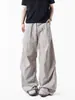 Calça Tática Fagong Série Montanha Azul para Trabalho ao Ar Livre, Primavera e Outono, Corte Amplo, Pregueada, Secagem Rápida, para Caminhada, Esportes Casuais Masculino