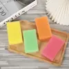 Esponja de Algodão Colorida de Alta Densidade Tipo Bucha Bloco Esfoliante Utensílio de Lavar Louça Esponja de Limpeza Bloco Esfoliante