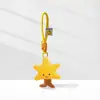 Colgante Llavero Bolsa Girasol Minion Lindo Dibujo Animado Peluche Estrella de Mar Decoración para Mochila de Estudiante