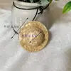 Chapéu de Palha Trançado Floral Mini Chapéu de Palha Artesanato Chapéu Decorativo para Boneca Acessórios para Joias DIY 4-25cm