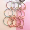 Pulsera Creativa Ins Pegamento Suave Color Transparente Diamante Llavero Anillo de Pegamento Suave Ecológico Llavero Colgante Regalo para Pareja