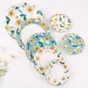 Shangchao Especial Japonês e Coreano Alta Qualidade Descartável Branco Ciano Bronzeamento Papel Prato Conjunto Festa 5789 polegadas Louça