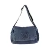 Bolso Tote de Mezclilla Casual Nuevo Transfronterizo 2025, Bolso de Hombro Cruzado Simple, Bolso de Axila de Gran Capacidad para Mujeres