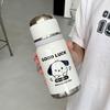 Garrafa Térmica Fofa com Tampa de Bomba Aço Inoxidável 316 Copo de Chá para Estudante Simples Pequeno Portátil Copo para Estudante