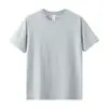 Camiseta Masculina de Algodão de Fibra Longa com Gola Ribatê de Três Pontos, Manga Curta, Corte Solto, Versátil, Cor Sólida, Absorvente de Suor e Secagem Rápida para o Verão