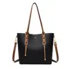 Bolso de hombro con asa corta para axila para mujer, bolso nuevo, simple, de moda, gran capacidad, bolso de mano para compras, bolso cruzado de hombro para mujer