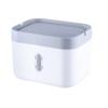 Caja para Pañuelos de Baño con Barra Colgante Estante de Almacenamiento para Papel Higiénico en Rollo Caja para Pañuelos de Baño Montada en la Pared sin Perforaciones