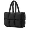 Bolso de Hombro Individual de Gran Capacidad para Debajo del Brazo, Bolso Personalizado para Chaqueta de Plumas, Bolso Tote Nube de Moda, Simple y Versátil, Bolso Acolchado