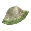 Sombrero de Paja Gradual de Colores Transpirable para Niños Primavera y Verano que Muestra la Cara Versión Coreana ins Protector Solar Sombrero de Pescador Sombrero de Cubo para la Playa