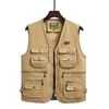 Colete masculino de inverno com múltiplos bolsos, tamanho grande, para fotografia, pesca e viagens ao ar livre