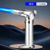 Lanterna Isqueiro de Tocha de Solda a Jato Direto Modelo Novo Transfronteiriço, Acendedor de Cozinha à Prova de Vento com Chama Azul, Tocha Spray de Churrasco ao Ar Livre para Camping, Pistola de Solda