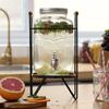 [Número 9204] Pote para Suco Pote para Vinho de Frutas Garrafa para Enzimas Barril para Festa Cola Suporte com Alça de Madeira 1898 4L