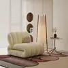 Sofá Sillón Individual Perezoso Estilo Vintage de Moda Modelo de Diseñador Sofá Pequeño Creativo para Habitación de Huéspedes Dormitorio y Sala de Estar Sillón