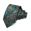 Gravata Masculina Logotipo Personalizado Gravata Paisley Vermelha Casamento Noivo Gravata de Alta Qualidade Amarrada à Mão para Homens