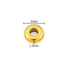 Contas Espaçadoras de Aço Inoxidável Douradas 18K para Pulseiras, Resistentes à Cor, Contas Espaçadoras de Pulseira, Contas Espaçadoras de Pulseira Wenwan, Contas para Acessórios de Joias DIY