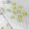 Amor de LimeSpring Vitalidade Série Amarelo-Verde Coração Borboleta Pintado a Ouro Artesanal Materiais DIY Acessórios para Miçangas