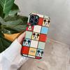 Funda de Mickey a cuadros para iPhone 13/14 Promax Apple 12/11 con dibujos animados xr todo incluido xs suave 7P