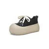 Zapatillas de cuero suave con plataforma de 6 cm para aumentar la altura para mujer, zapatos blancos de punta redonda, nuevos zapatos deportivos casuales 2026, mocasines