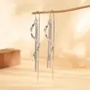 Pendientes de línea corrugada con borla, estilo coreano, personalizados, moda, temperamento de celebridad de internet, nueva moda, cadena retorcida en forma de ola para mujer