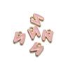 Colgante de letra de aleación con gota de aceite de personalidad creativa, color, broche lindo, accesorios, pulsera, collar, material para colgante DIY