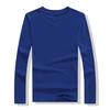 Camiseta Deportiva de Manga Larga con Cuello Redondo de Poliéster-Algodón, Uniforme de Clase, Camiseta Promocional de Lycra, Ropa de Trabajo, Camiseta Polo, Diseño de Logo Personalizado