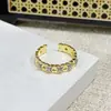 Anillo Abierto Retro Exquisito Vintage de Estrella y Rombo para Mujer Moda Único Nicho Lujo Alto Lujo Anillo Apilable