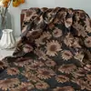 Tela decorativa jacquard de girasol en relieve tridimensional estilo vintage para vestidos elegantes, faldas, abrigos y bolsos tejidos