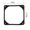 8/9/12cm cm Amortiguador de Vibraciones para Ventilador Junta de Silicona Absorbente de Golpes Pad Grueso Anillo Absorbente de Golpes Negro Reduce la Resonancia y Reduce el Ruido