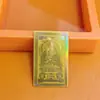 Oro Puro 999 Ocho Santos Patronos Pegatinas para Teléfono Móvil Oro Doce Santos Patronos del Zodiaco Pegatinas de Tarjeta Dorada Pegatinas de Seguridad