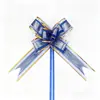 Envío Gratis Transfronterizo 50 Grande Gasa de Nieve Patrón de Árbol Lazo Flor Tirada a Mano Cinta de Regalo para Coche de Boda Embalaje Flor de Corteza