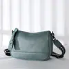 Bolso de mujer de piel de vaca de primera capa, bolso de hombro de piel con patrón de rombos de gas, moda para mujer, color de contraste, correa de hombro ancha, bolso cruzado