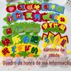 Slogan em Tecido Não Tecido Tridimensional Barra Layout de Sala de Aula de Jardim de Infância e Ensino Fundamental Adesivos de Parede Avaliação Cultura de Classe Decoração Quadro Negro Jornal