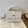 2025 Novo Estilo Bolsa Feminina Elegante Têxtil Pequena Quadrada Fashion Versátil Mão Ombro Transversal Pequena Quadrada