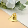 Fornecimento de Decorações de Natal Abertas em Forma de Sino Douradas e Prateadas de 6-26mm, Pequenos Sininhos Acessórios DIY Atacado