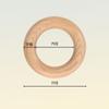 En Stock 15-125mm Color Madera Natural Anillos de Madera de Loto Madera Maciza Accesorios para Manualidades DIY Anillos para Colgar Bolso Cortina Anillos de Madera