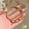 Pulsera de Hilo de Colores del Festival del Bote del Dragón Año del Zodiaco Joyería Tradicional Simple Lujo Ligero Pulsera Roja Modelo Nuevo 2026 Pulsera