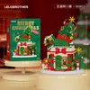 Árbol de Navidad, Reno, Caja Sorpresa de Regalo de Papá Noel, Bloques de Construcción Educativos de Alta Inteligencia para Niños al por Mayor