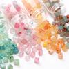 Cuentas Cuadradas Acrílicas Transparentes Bicolor de Alto Brillo de 6X6 mm Cuentas para Ensartar a Mano Cuentas Sueltas Accesorios de Joyería para Pulsera DIY