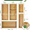 Nueva caja de almacenamiento de madera adecuada para el hogar, la cocina, el escritorio, el almacenamiento de cosméticos, clasificación y personalización.