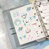 500 Hojas/Rollo de Lindos Pegatinas Pintadas de Dibujos Animados para Diarios, Sellos Adhesivos para Sobres de Empaque