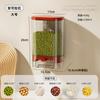 Caja de Almacenamiento de Cocina de Gran Capacidad para Uso Doméstico, Montaje en Pared, Contenedor de Almacenamiento de Perlas Tipo Presión sin Taladro