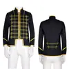 Halloween Europeo y Americano Navidad Corte Medieval Príncipe Chaqueta Steampunk Chaqueta Gótica de Cuello Alto Disfraz