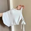 Camisola de Laço Feminina Verão Roupa Íntima Pura Alça Lustrosa Top Sem Mangas Lindo Top Sutiã Envolvente para as Costas Feminino