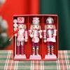 24 Novos 13cm Bolo Doce Quebra-Nozes Pequeno Pingente Boneco Desenho Animado Artesanato Árvore de Natal Natal