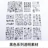 Materiales de Resina de Cristal DIY para Hacer los Doce Signos del Zodiaco, Círculos Mágicos, Conejos, Serie Negra, Artículos Transparentes al por Mayor
