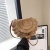 Bolso Tejido de Encaje Estilo Étnico para Mujer, Nuevo Bolso de Playa Hueco para Vacaciones, Bolso Cruzado Versátil Casual, Bolso de Mujer Más Vendido