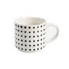Caneca de Água Cerâmica Estilo Ins de Aparência Sofisticada, Copo Empilhável para Café, Caneca de Leite, Caneca Doméstica de Grande Capacidade, Pintada à Mão